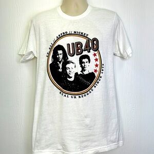 Tultex - Vintage Rare UB40 Real UK Reggae Since 1979 Short Sleeve Band T Size M